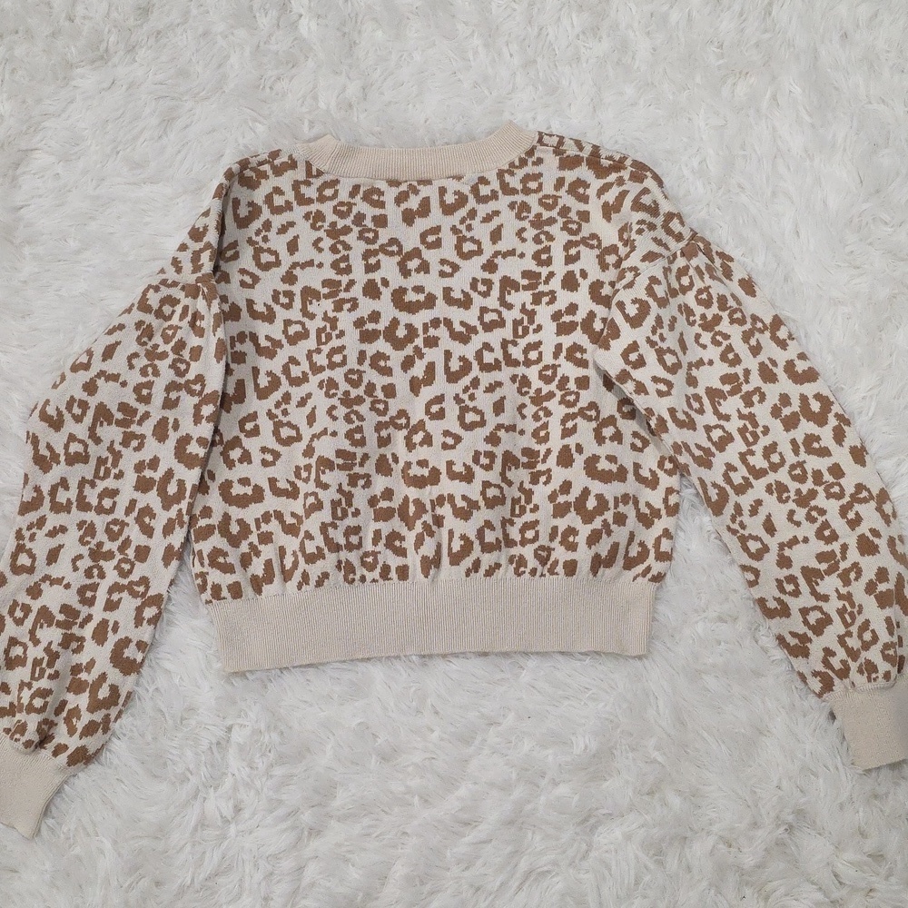 GAP Kids Leopard Print Sweater - Size XL (12) - Picture 4 of 5